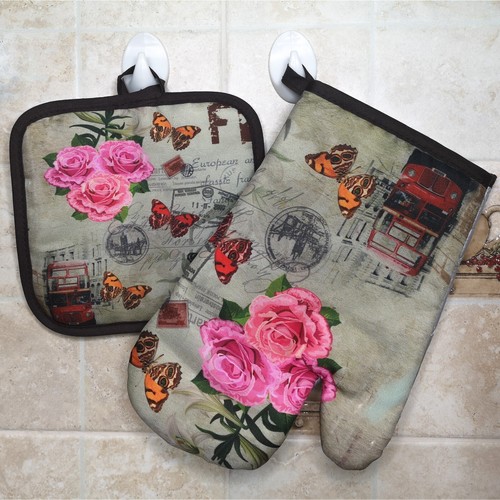 Ofenhandschuh-Topflappen-Set