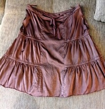 Rock knielang Gr. 36, braun