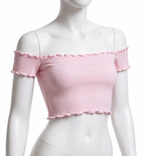 Damen crop top - top, schulterfrei