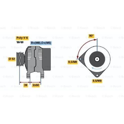Bosch generator lichtmaschine - generator,