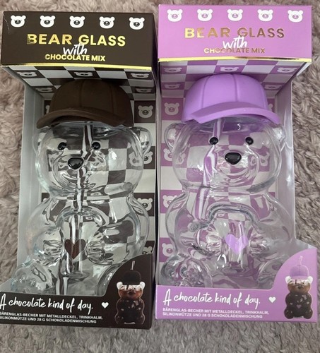 Teddy glas braun lila - teddy-glas,