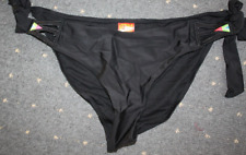 Bikinihose Badehose Slip schwarz Cut Out Gr 42 Neu "Octopus" seitlich binden