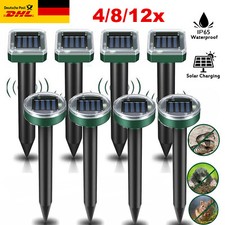 4/8/12x Maulwurfschreck Solar