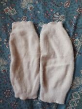 Kniewärmer Angora Beige Vintage Oldschool 40er-60er  Wolle Schurwolle Medima