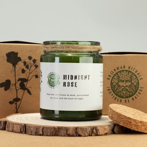 Greenman woodwick soy candle - greenman,