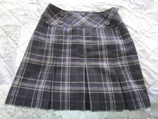 Damen Rock kariert schwarz