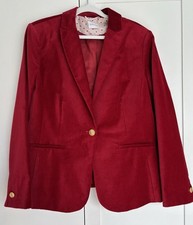 Damen Blazer Jacke, Samt, rot, Größe 44.Neu.