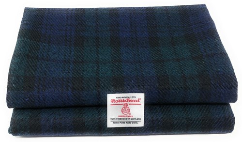 Harris tweed blau schwarz - schwarz, und