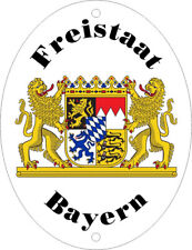 FREISTAAT BAYERN Grenzschild Wappenschild Türschild Emailschild Nr. 729