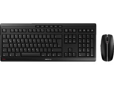 CHERRY STREAM DESKTOP, Tastatur & Maus Set, kabellos, Schwarz
