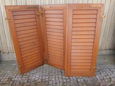 3-er Set Fensterladen - Holz -