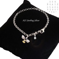 925 Silber Bettelarmband, Rolo