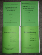 Betriebsanl. SR59-Berlin & Ersatzteilkatalog Pitty, SR56-Wiesel, SR59-Berlin