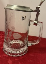 Glas Humpen Bierseidel mit