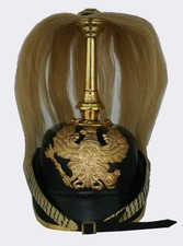 Parade Pickelhaube Rosshaarbusch Preussen Garde WW1 Larp sca Größe ca. 56/57
