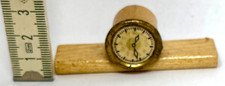 Kaminuhr Uhr für Puppenstube Puppenhaus Holz DDR Zubehör vintage /P8.7/4