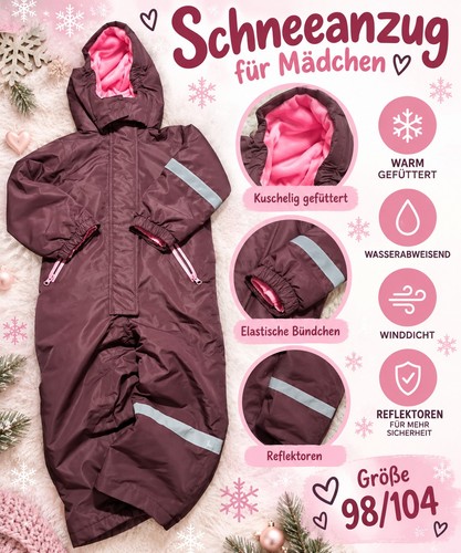 Mädchen schneeanzug overall - mädchen,