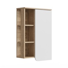 Badschrank Vicco Karen 50 x 75 cm mit Tür und offenen Fächern