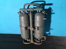 Druckspritze Pulverisator Eisen+Messing Steam punk Rücken-tragegestell Armeegrün