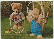 1/1073 AK GEBURTSTAG BÄREN TEDDYBÄREN SEILSPRINGEN SPRINGSEIL  SCHUCO 