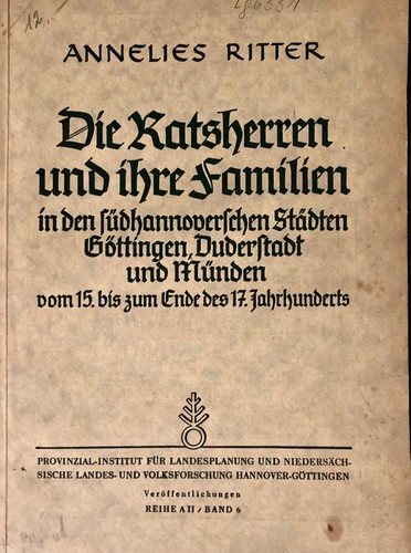 Die ratsherren ihre - ihre, familien