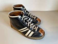 Zeha Berlin Ledersportschuh Trainer / High / black/white/cognac/ EUR 39