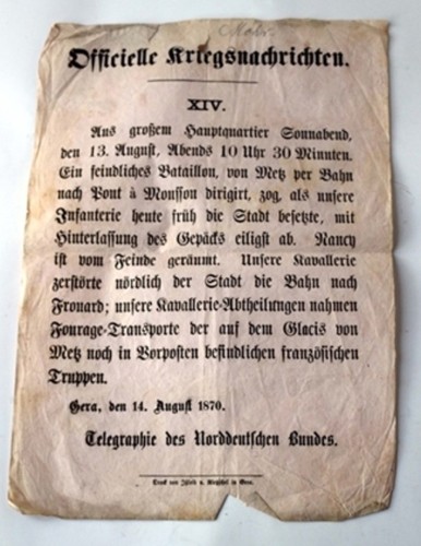 Aushang orig flugblatt xiv - aushang, orig.-flugblatt