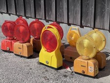 9 x BAUSTELLENLAMPE  Lampen ? gelb rot