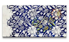 120x60cm Remaster William Morris Weltberühmt Blumenmuster Sonnenblumen Blau