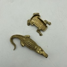 Krokodil aus Messing Massiv