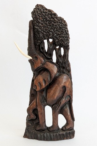 Geschnitzter elefant - geschnitzter,