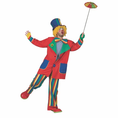 Clown kostüm herren 2tlg - herren,