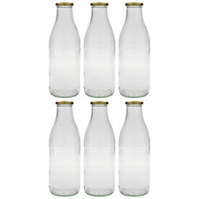 6x 1.000ml Weithalsflasche