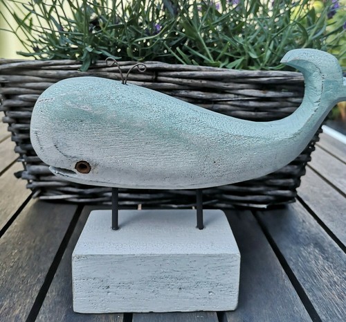 Wal figur holz whale - fisch, zum