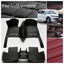 Automatten für Volkswagen Boden Teppiche Wasserdicht Fußmatten PU Leder Rugs