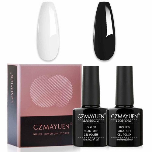 Nagellack set schwarz weiß - set,