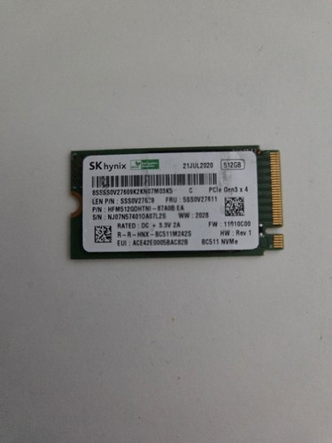 Hynix 512 ssd nvme - sk, gb