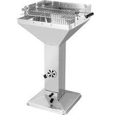 Edelstahl säulengrill - edelstahl,
