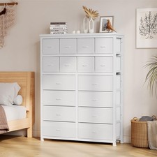 Kommode mit 16 Stoffschubladen