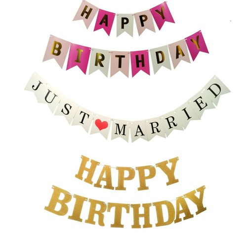 Girlanden happy birthday - girlanden,