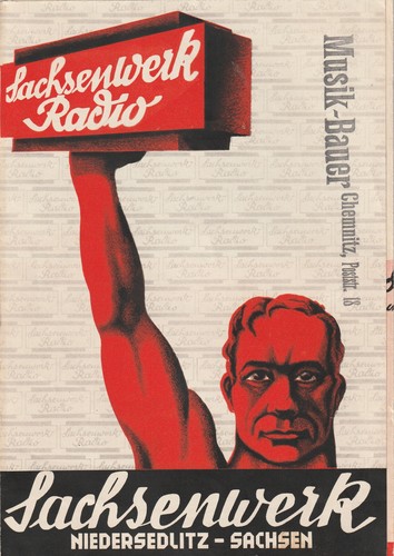 Prospekt radio sachsenwerk - radio,
