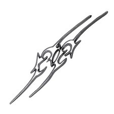 Chrom aufkleber tribal - 3d,