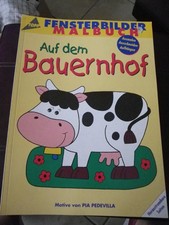 2402 TOPP Fensterbilder Malbuch  Window Color Auf dem Bauernhof