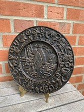 Altes  Gusseisen Wandbild