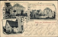 Ak Mittelhausen Elsass Bas