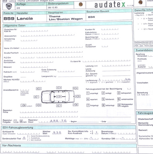 Lancia thema 834 teile als - ,