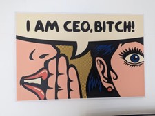 WANDBILD  KUNSTDRUCK EINWANDBILD Art Print Bild I am CEO, Bitch