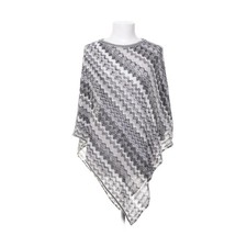 Missoni, Poncho, Größe: ONE SIZE, Grau/Mehrfarbig, Baumwolle/Viskose #NJx