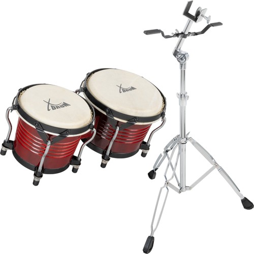 Xdrum bongo pro set weinrot - set,