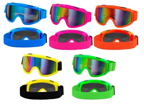 Retro ski brille neon - brille,